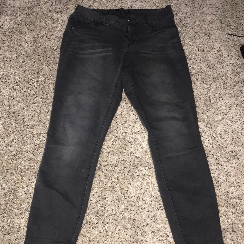 Dark grey , faded black look Jeans. Size 10.
